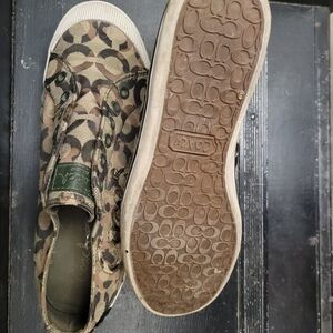 Coach Women's Signature Camo Slip-On Sneakers - Green & Brown